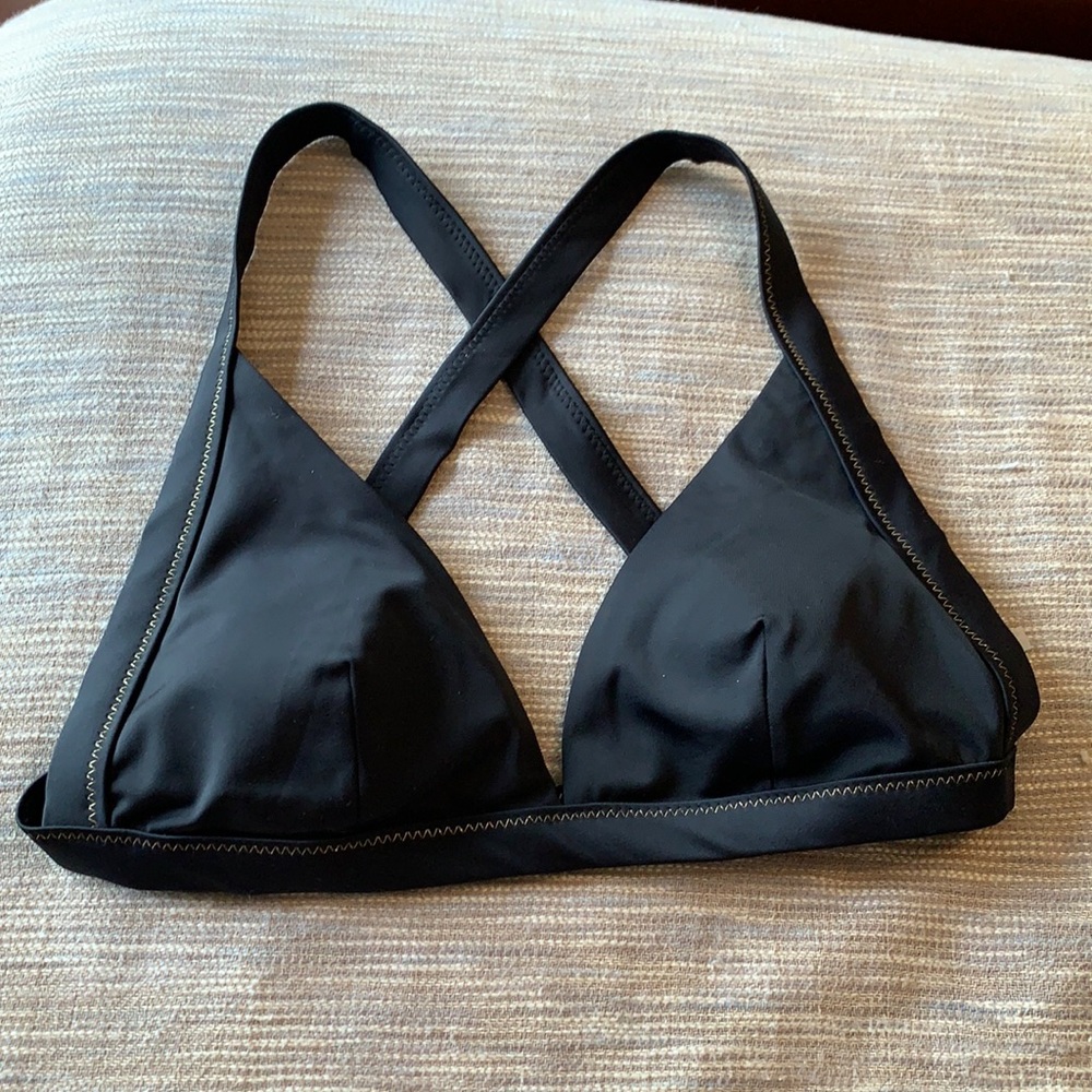 Simons Bikini Top with Gold Stitch